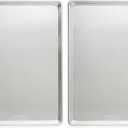 Nordic Ware Aluminum Full Size Sheet Pan 26 x 18 inches for commercial oven use, Full Sheet, 2-Pack (For Commercial Oven Use., Not for standard home ovens)