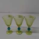 DI CORE 10.1 Oz Liquor Glass Two Tone Teal & Green, 3 Packs