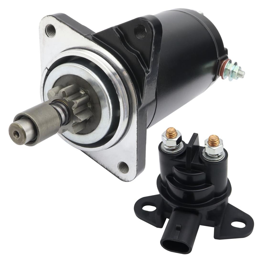 Starter & Relay Replacement for Sea-Doo PWC 99-05 787 Rotax (782cc) GSX RFI/GTX RFI/GTI RFI/GTI LE RFI/3D RFI, 278001497 278001936 278-001-497 278-001-936 18531 228000-6240 410-52230 46-4205