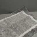 OLANLY Bathroom Rugs 30x20, Extra Soft and Absorbent Microfiber Bath Mat, Non-Slip, Machine Washable, Quick Dry Shaggy Bath Carpet, Suitable for Bathroom Floor, Tub, Shower (Medium, Grey)