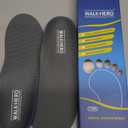 Plantar Fasciitis Feet Insoles Arch Supports Orthotics Inserts Relieve Flat Feet, High Arch (Mens 8-8 1/2 | Womens 10-10 1/2) (Gray)