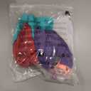 Avidlove Mens Bikini Underwear Low Rise Briefs Microfiber Underpants 4 Pack (Large, Blue/Orange/Light Purple/Dark Red)