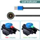 Kissmart MCC Special Charger for Olight Baldr S, Baldr Mini, PL-Mini 2 | Replacement USB Charging Cable for Tactical Flashlights (1m/3.3ft)