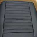 Kaomim Fit Escape Car Seat Covers (Only Front 2 Seats) Compatible with Ford Escape 2001-2024 2025 2026 - Full Coverage Breathable Leather, Airbag Compatible, Waterproof & All-Weather,Black