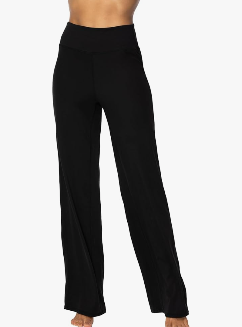 Sunzel Yoga Pants for Women Straight Wide Leg High Waisted Lounge Pants, Size Small