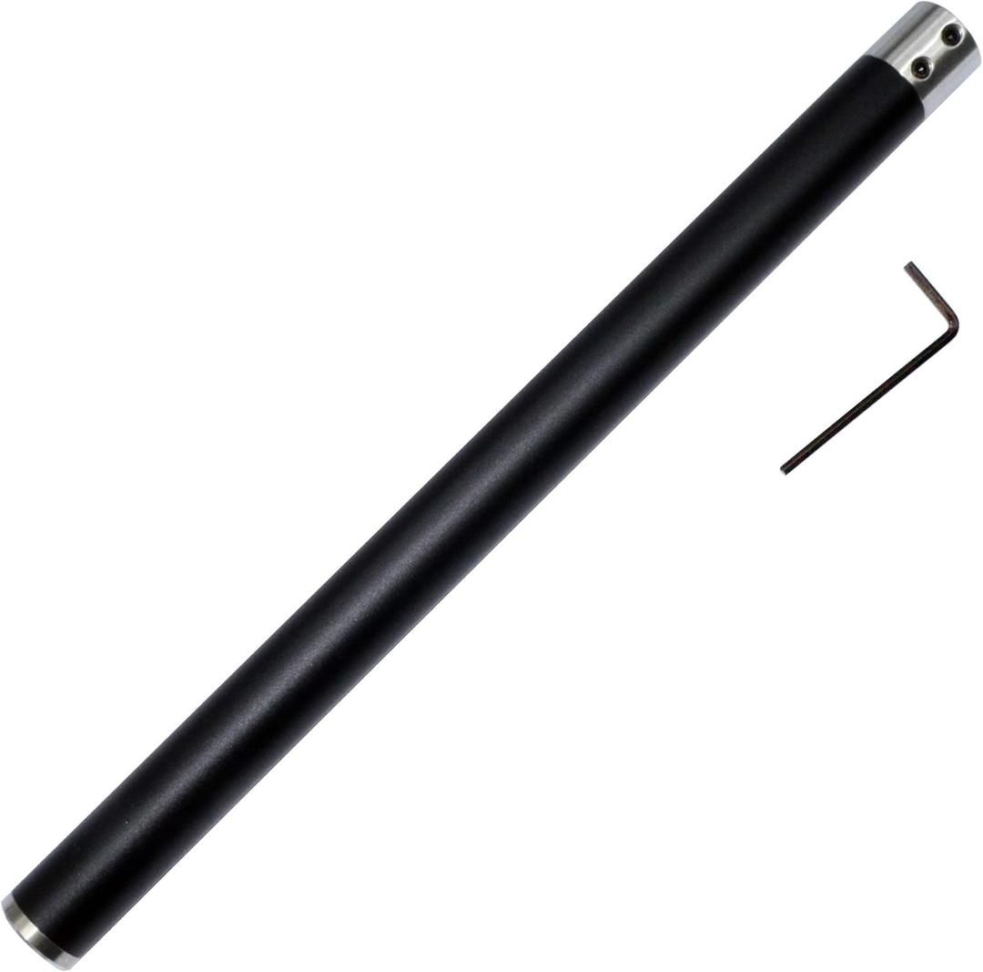 12mm Interchangeable Aluminum Alloy Grip Handle for Carbide Tipped Woodturning Lathe Tool Bar with Hexagon wrench