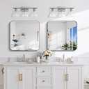 CILIBER Beveled Mirror, 24x48 Rectangle Bathroom Mirror Rounded Corner, 3mm Tempered Glass Frameless Vanity Mirror with Beveled Edge for Over Sink, Bedroom, Entryway, Vertical or Horizontal
