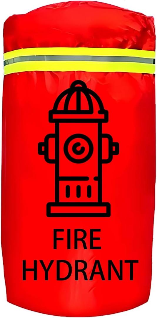 Fire Hydrant Cover Used For Outdoor Fire Hydrant Anti-Freeze Rainproof Thermal Insulation And Dustproof Cover (Single layer waterproof cloth, Diameter19" *40"H)