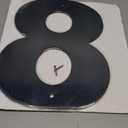 16" x 10"Large House Numbers, Black Modern Home Address Signage for Outside, Wide Style & Never Rust, Number 8
