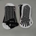 Lux Dual Grip Socks - Soccer Grip Socks for Men and Women. Grip Array Performance & Comfort (Large, Black, 1 Pack)