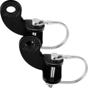 Boao 2 Sets Burley Bike Hitch Bicycle Trailer Hitch Coupler Bike Coupler Attachment Adapter Angled Replacement Connector 12.2mm Compatible with Burley Trailers