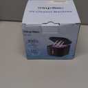 Ultrasonic Retainer Cleaner Machine, 48KHz Dental Cleaning Pod for Denture, Mouth Guard, Aligner, Night Guard, Braces, Toothbrush Heads, Jewelry with Digital Timer & 6 Modes, 13oz Capacity, Black