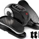 Under Desk Elliptical Machine, Leg Exerciser as Seen on TV While Sitting for Senior with Remote Control, Portable & Quiet Pedal Exerciser with 12 Adjustable Speed, Black