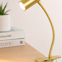 Globe Electric 52097 Pratt 18" Desk Lamp, Matte Brass Finish, Adjustable Height, in-Line Rocker On/Off Switch