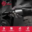 Master 1/2" Drive Impact Socket Set, 67-Piece Standard & Deep Master Impact Socket Set SAE 3/8"-1-1/4" & Metric 8-24mm Socket Set with Ratched Hand, Extension Bar, Reducer, Impact Universal Joint,Cr-V