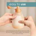 Nmi Reusable Baby Silicone Food Pouches 2 Pack - Refillable Food Storage for Kids,Baby - Squeeze Pouch Washable Refill - for Yogurt Applesauce and More for Babies/Toddlers, Simple Modern up to 5oz (Orange)