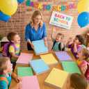 Koogel 5-Color Loose Leaf Paper, 500 Sheets Wide Ruled, 8 x 10.5 Inch, 3-Hole Punched for 3-Ring Binders, Perfect Notebook Paper Filler for Note-Taking, Ideal for School Student & Office Supplies