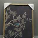 New View Botanical Linen Framed Canvas
