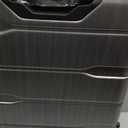 Coolife Medium Checked Luggage Hardside PC+ABS Suitcase with TSA Lock, Lightweight Rolling Carry On with Spinner Wheels(Charcoal, 24in)