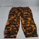 Women's Casual Cargo Camouflage Camo Pants with Pocket XXXL Orange Camouflage