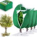 6 Pack Plant Frost Protection Covers  Mixed Sizes 23.6x31.5, 31.5x47.2, 47.2x70.9  Reusable Breathable Freeze Blankets with Drawstring for Winter Plant, Tree, Shrub, and Garden Protection