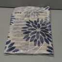 Artoid Mode Floral Vinyl Plistic Placemats Set of 6, Washable Heat Resistant Non-Slip Woven Plastic PVC Place Mats for Farmhouse Holiday Party Kitchen Dining Decor (12" x 18", Rectangular 6 Pcs, Beige/Blue)