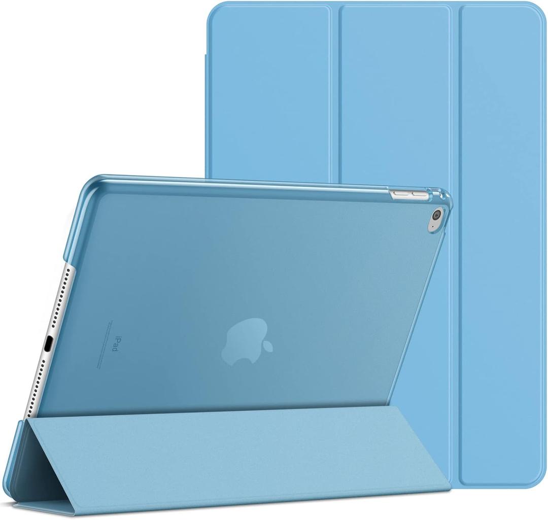 JETech Case for iPad Air 2 (2nd Generation), Smart Cover Auto Wake/Sleep (Blue)