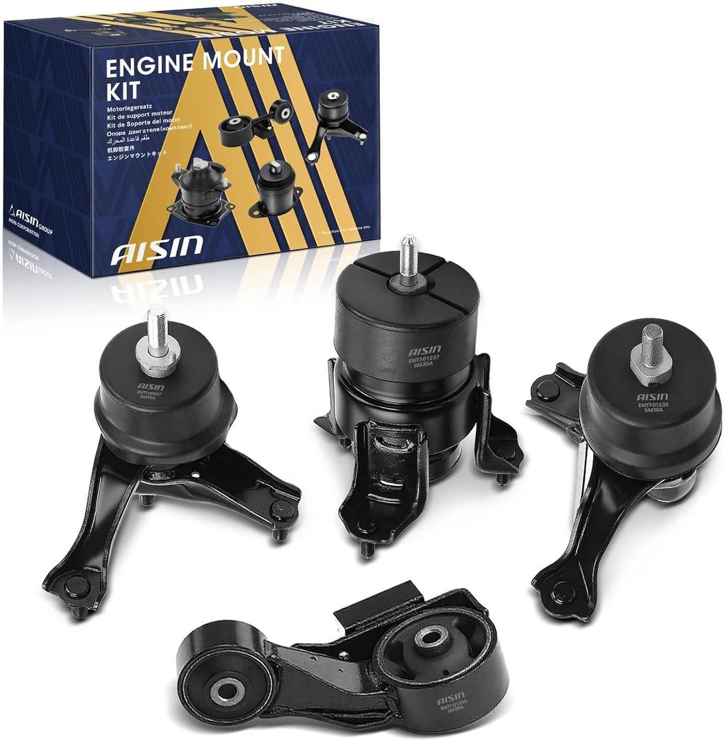 AISIN AFTERMARKET EMTT-20596 4Pcs Engine Motor & Auto Transmission Mount