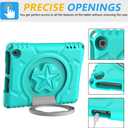 Tablet Kids Case for 7Tablets, Not for iPad Nokia 7 inch Tablets, Patamiyar Lightweight Shockproof Case with Handle Stand - Turquoise
