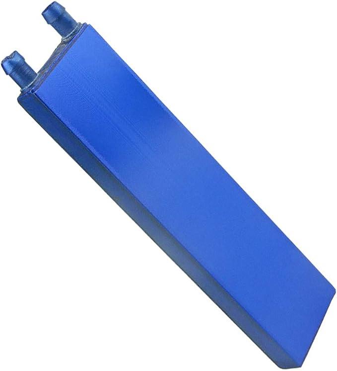 Aluminum Water Cooling Block for CPU Graphics Radiator Heatsink 41.5X 162X12mm Blue