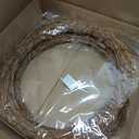 2pcs 16inch Large Natural Grapevine Wreath Rings Rattan Vine Branch Wreath Hoop for DIY Craft Christmas Easter Holiday Decoration Seasonal Decors (2pcs 40cm/16inch)