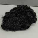 Baruisi Mens Black Curly Wig Short Synthetic Halloween Cosplay Costume Replacement Hair Wigs