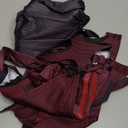 Scarlet Witch Cosplay Costume for Women, 7PCS Wanda Red Pant Suit Cloak Headpiece for Halloween Party Outfits (Large)