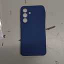 Vanjua Case for Samsung Galaxy S25 (Only), Stylish Liquid Silicone Slim Full-Body Protective Cover Compatible with Samsung Galaxy S25 5G Phone Case Navy Blue