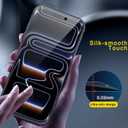 4 x Ferilinso Auto-Dust-Install 3 Pack Privacy Screen Protector for iPhone 17 Pro Max with (Private Accessories)-Metal Aluminum Alloy Camera Lens Protector, Tempered Glass Cover, Case Friendly