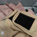 Washable Female Dog Diapers (4 Pack+1 Suspenders), Reusable Female Girl Doggy Doggie Puppy Wraps Panties Belly Band for Pet Heat Period Pooping Peeing Potty Training Incontinence Marking Large (Pink,Purple,BrownBlue) L