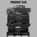 Seat Covers for Chevy Silverado & GMC Sierra 1500 2014 2015 2016 2017 2018 Front & Rear 60/40 Split Bench Full Set Foam Padded Heavy-Duty Automotive Seat Cover Set - Black