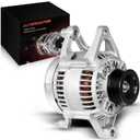 AOTPAT Upgraded Alternator for:-Jeep Grand Cherokee 1993-1998 4.0L, Wrangler Cherokee Comanche 1991-1998 2.5L 4.0L, for:-Dodge Grand Caravan Dakota Caravan Dynasty 1990-1995 12V 90Amp CW OE# 56005684
