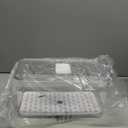 SANNO Produce Saver Refrigerator Organizer Bins with Lids And Removable Drain Tray Food Storage Container Fridge Stackable Freezer Bins For Kitchen Produce Fruit Vegetable (Set of 2) (12.4 x 6.4x 5.7"+12.4 x 6.4x 5.7")