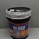 RV Roof Coating - Liquid Rubber RV Roof Sealant for Camper Roofs, Trailers, Motorhomes, and Metal Buildings - Roof Cooling White 4.75 Gallon
