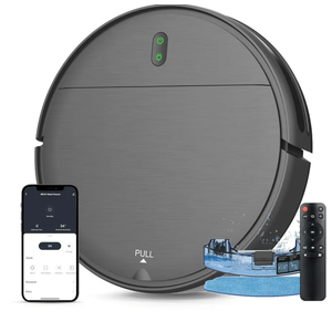 MAMNV Robot Vacuum and Mop Combo, WiFi/App, Vacuum and Mop Robot with Schedule, 2 in 1 Mopping Robot Vacuum with Watertank and Dustbin, Self-Charging, Slim, Ideal for Hard Floor, Pet Hair, Carpet