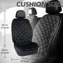 Jokuye 1 Pack Car Seat Cushion Comfortable Seat Cover for Cars, Full Back and Seat Cushion for Driver or Passenger-Black