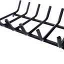 Fireplace Grate,Fireplace Log Holder 21 inch,Heavy Duty Solid Cast Iron FIrewood Log Burning Rack For Inside the Fireplace Accessories Outood Fire Pit Kindling Fireplace Tools