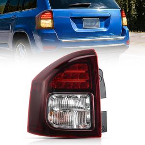Nilight Taillight Assembly Compatible with 2014 2015 2016 2017 Jeep Compass Tail Light OE Style Rear Lamp Replacement Driver Side w/Bulbs