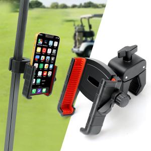 Golf Cart Phone Holder, Cell Phone Holder Mount Fits EZGO/Club Car/Yamaha, Universal Compatible with iPhone 12-17 Galaxy Google, Golf Cart Accessories Gifts for Men Women, Red