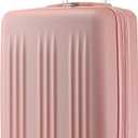Kono Small 20 Inch Expandable Carry On Luggage with Quiet Spinner Wheels & TSA Lock, Scratch and Drop Resistant PC+ABS Hardside 22x14x9 Airline Approved Suitcase, Nude/Rose Gold
