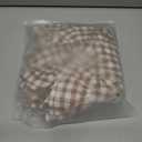 HunnmingRe 1 Pcs Brown Plaid Gingham Ruffle Table Runner 118 x 13.8'' Farmhouse Table Runner 100% Cotton Scalloped Long Dresser Scarves for Mothers Day, Dining Room, Wedding, Kitchen Rustic Home Decor