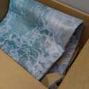 3D Visual Blue Ocean Waves Rug, Large Sea Wave Area Rugs for Bedroom, Cute Beach Design Carpet Non-Slip Sofa Mat (Ocean Waves), 
Size	5'3" x 3'11" (Rectangular)
