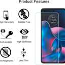 2 x Screen Protector for Motorola Moto Edge 2022, 1 Piece Tempered Glass Protective Film, HD, 9H Hardness, Anti-scratch, Anti-wear, Case Friendly