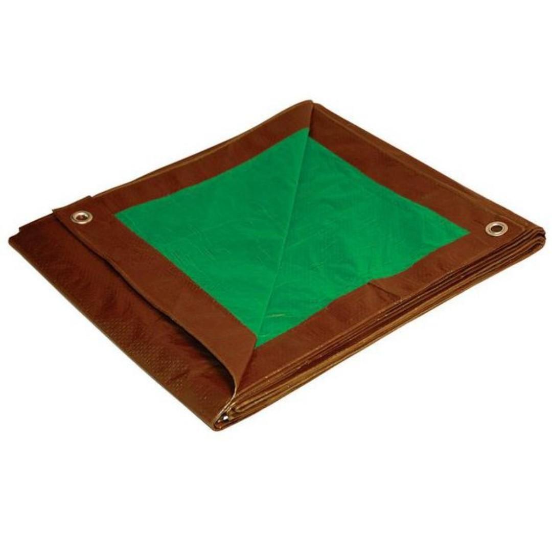 Foremost Dry Top 10 ft. W X 12 ft. L Medium Duty Polyethylene Reversible Tarp Brown/Green